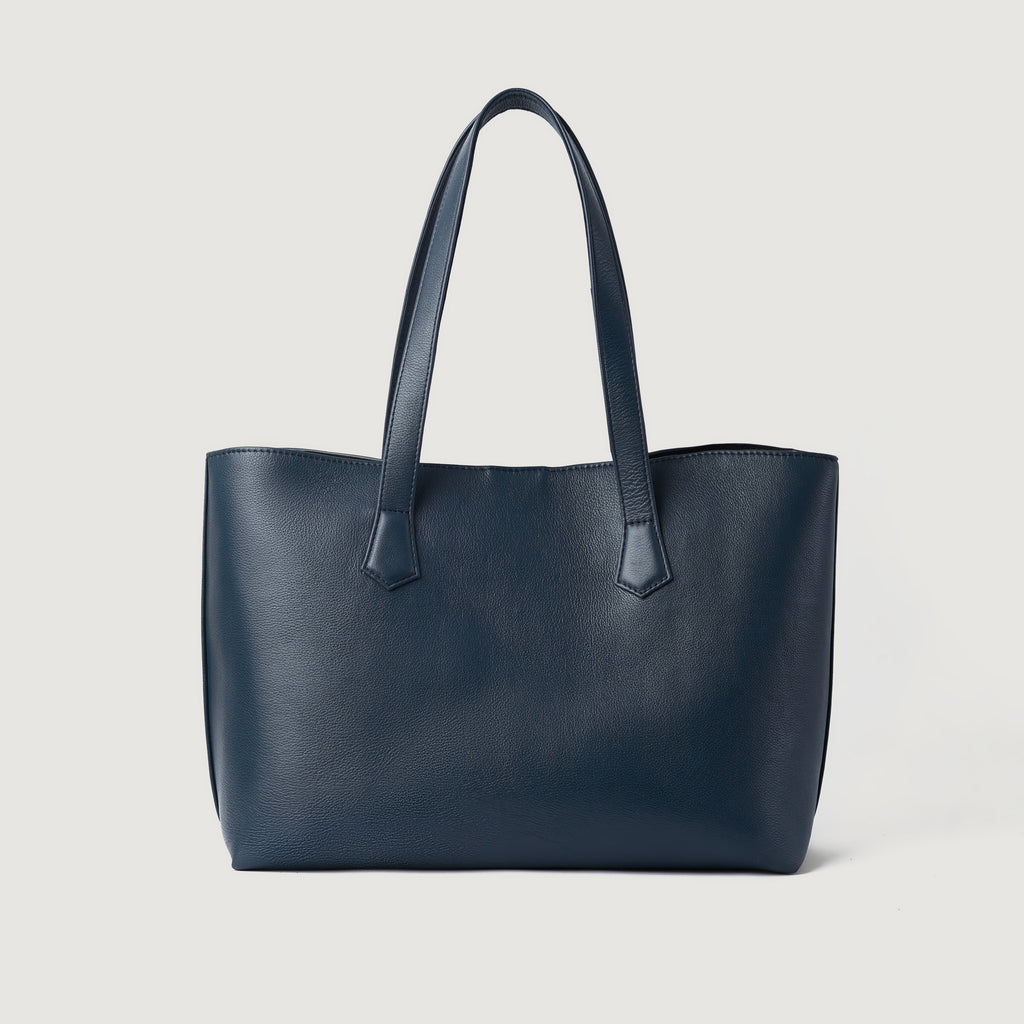 The Bianca Blue Full Grain Leather Tote Bag