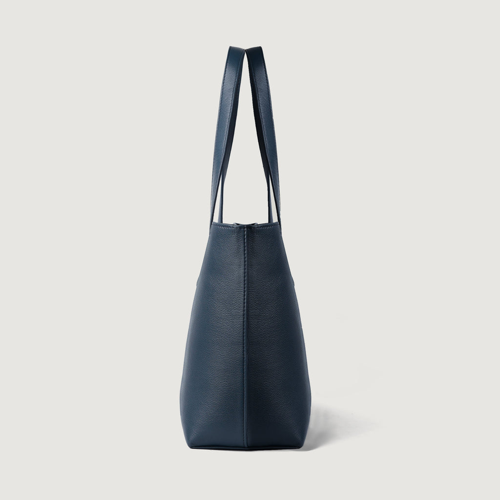 The Bianca Blue Full Grain Leather Tote Bag