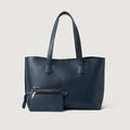 The Bianca Blue Full Grain Leather Tote Bag