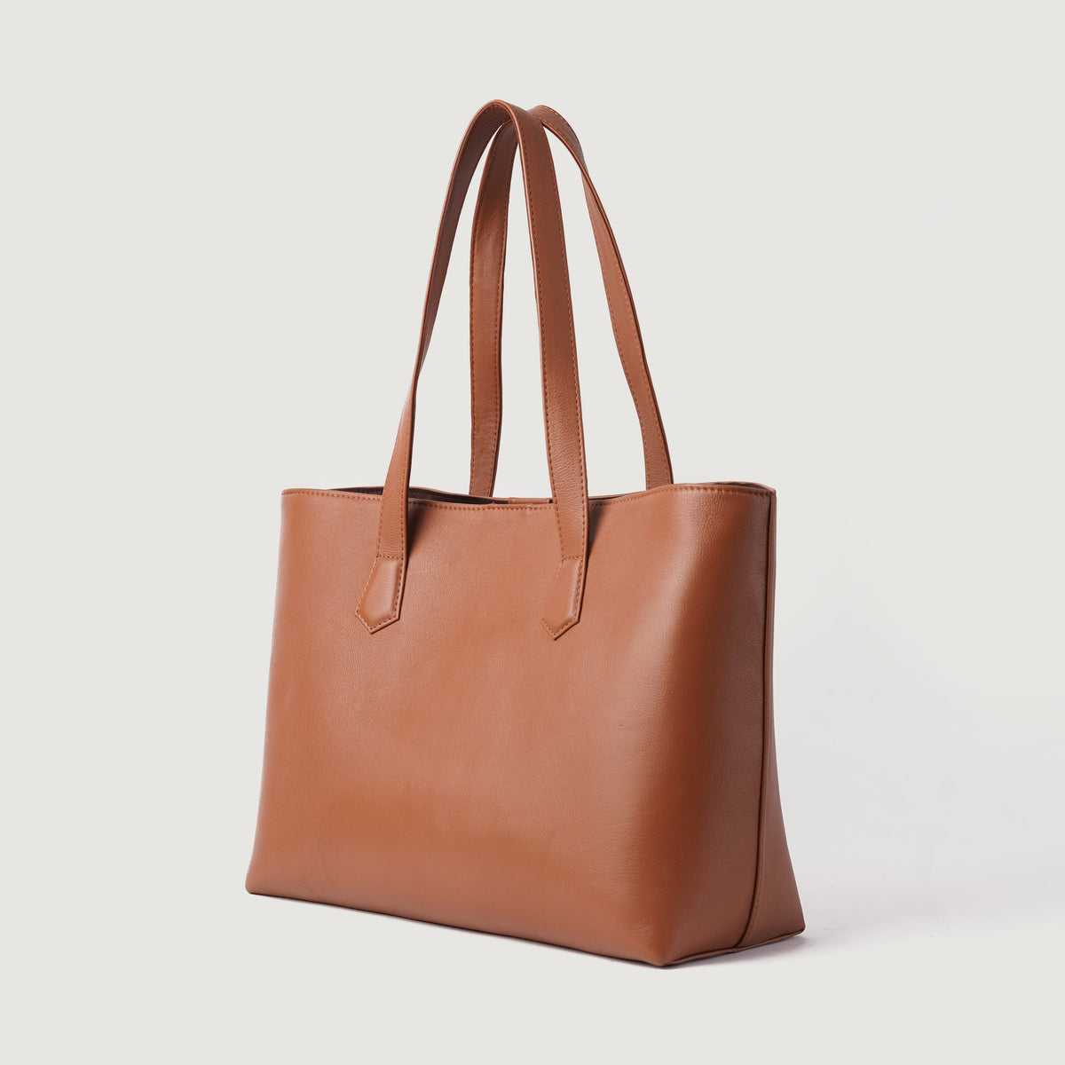 The Bianca Brown Cowhide Leather Tote Bag