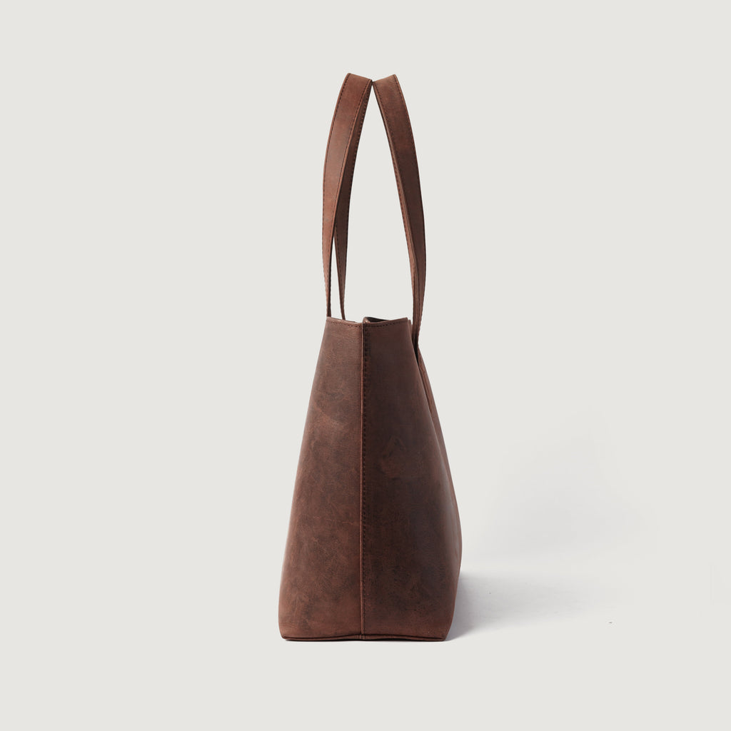 The Bianca Vintage Distressed Brown Leather Tote Bag