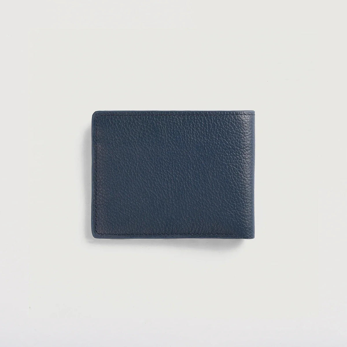 Voren Blue Full Grain Leather Bifold Wallet