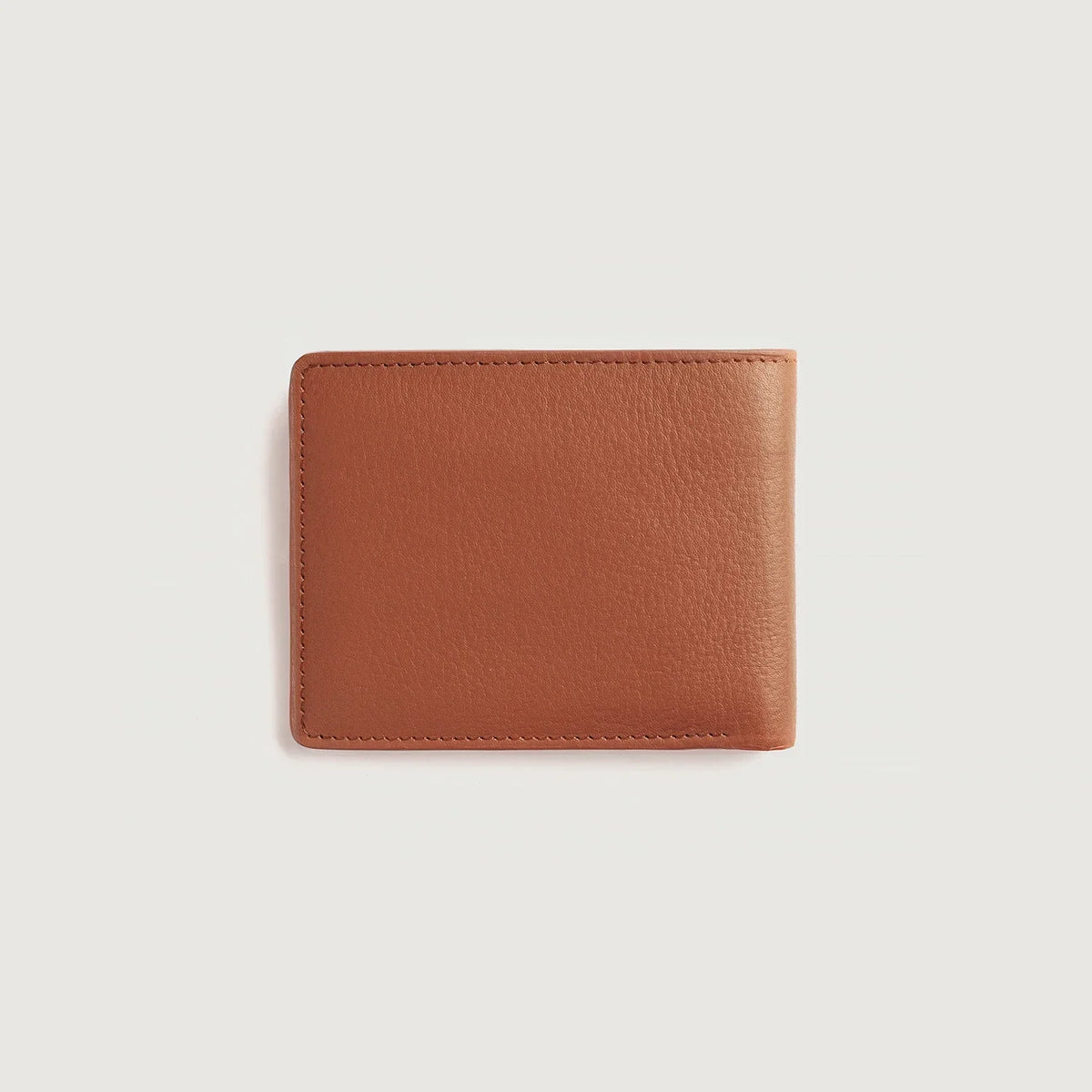 Voren Brown Full Grain Leather Bifold Wallet