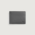 Voren Grey Full Grain Leather Bifold Wallet