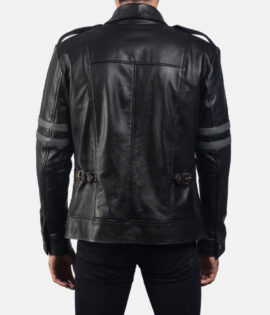 Armstrong Black Leather Biker Jacket