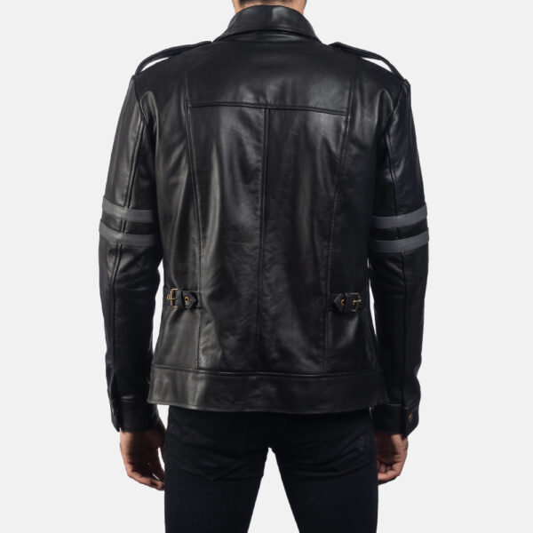 Armstrong Black Leather Biker Jacket