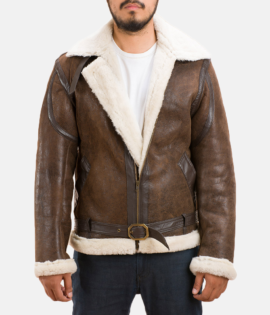 Sheepskin Mens Forest Double Face Shearling Jacket - JH0052