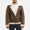 Sheepskin Mens Forest Double Face Shearling Jacket - JH0052