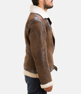 Sheepskin Mens Forest Double Face Shearling Jacket - JH0052