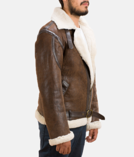 Sheepskin Mens Forest Double Face Shearling Jacket - JH0052