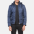 Mens Alps Quilted Blue Hooded Windbreaker Jacket - JH0056