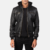 Mens Bouncer Biz Black Leather Bomber Jacket - JH0013