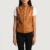 Womens Real Sheepskin Leather Westina Tan Dye Leather Vest - JH0087