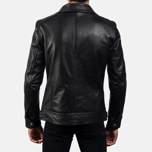 Mens Legacy Black Leather Biker Jacket