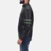 Mens Real Cowhide Leather Night Trooper Leather Jacket