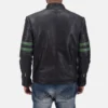 Mens Real Cowhide Leather Night Trooper Leather Jacket