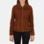 Women's Suzy Brown Suede Trucker Jacket - JH0137
