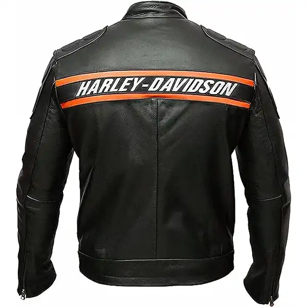 JILDISH Biker Leather Jacket – HD Bill Goldberg Black Motorcycle Jacket Men – Cafe Racer Leather Jacket Men - Image 2